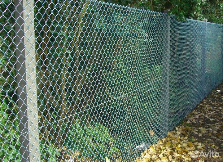 Заборы из сетки рабица под ключ новые