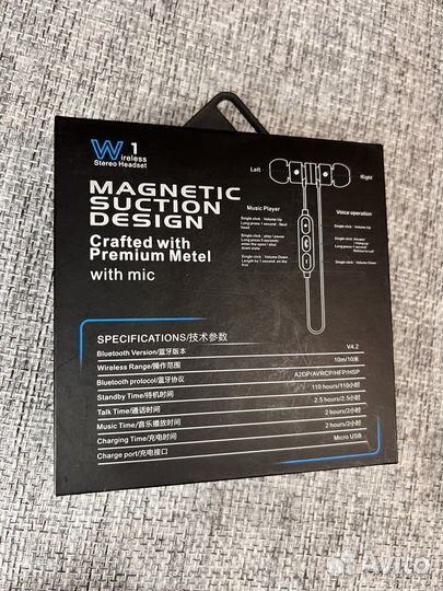 Bluetooth наушники.не использовались. Новые