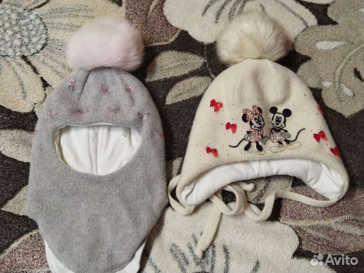 Шапки р. 48,50,52, 54,варежки, носки