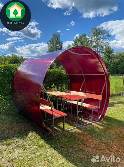 Беседка из поликарбоната