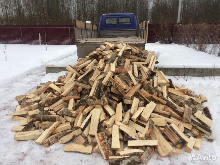 Дрова сосна Горбыль пиленый. Доставка