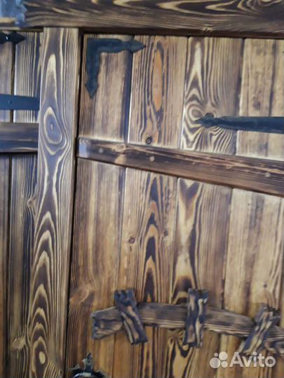 Двери под старину, ласточкин хвост, для дачи