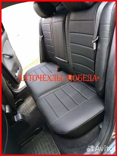 Чехлы Skoda Octavia Tour из экокожи чёрные Классик