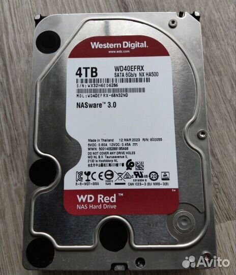 Жесткий диск WD Red 4Tb hdd (efrx)
