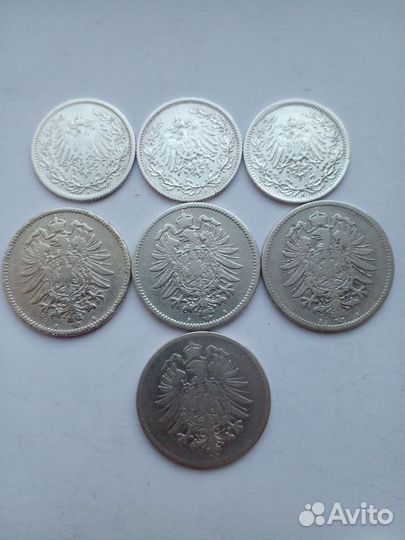 Монеты Германии- серебро