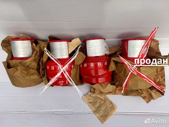 Металлический газовый баллон объемом 5 л