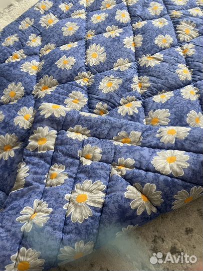 Одеяло стеганное из овечьей шерсти