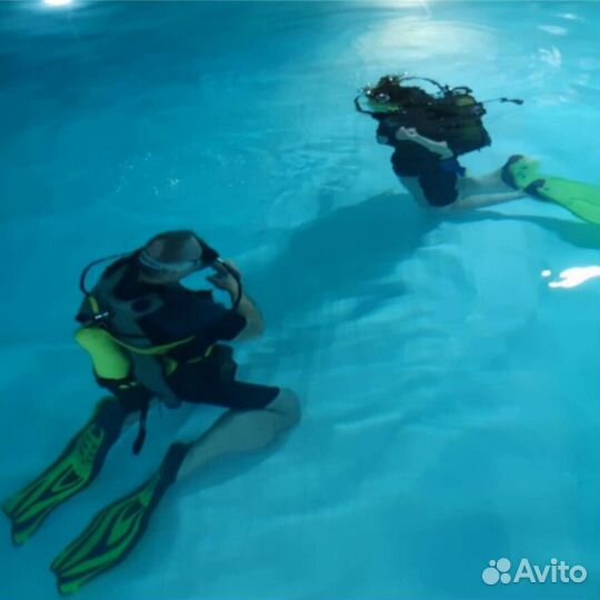 Дайвинг, пробное погружение с аквалангом