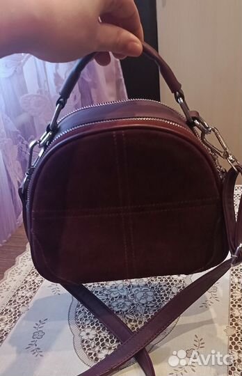 Сумка кроссбоди натуральная