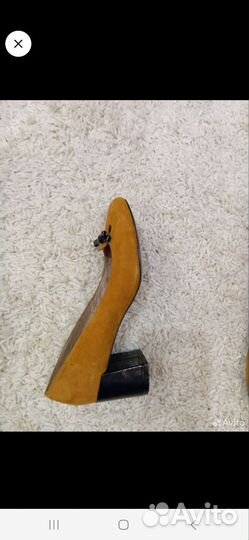 Туфли замшевые,натуральная кожа37р.Новые