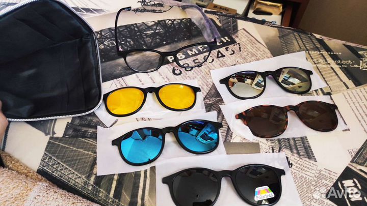 Новые очки магнитные набор 6 в 1