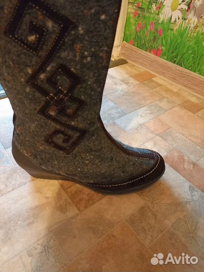 Сапоги валенки на танкетке