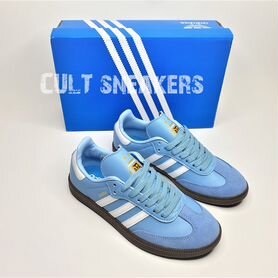 Adidas samba blue голубые