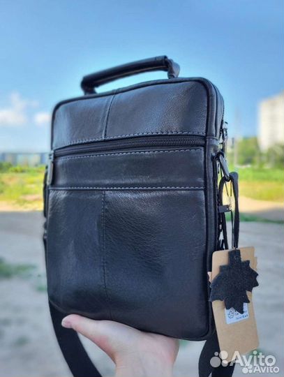 Сумка мужская новая натуральная кожа