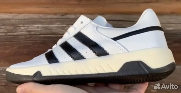 Мужские кожаные кроссовки Adidas колеса