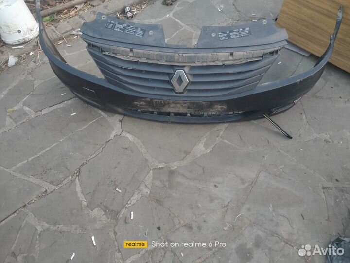 Бампер передний renault logan 1