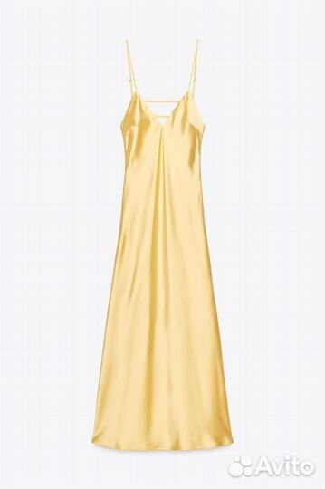 Атласное платье Zara макси Xs,S,M,L