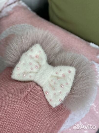 Детская зимняя шапочка кашемир на флисе