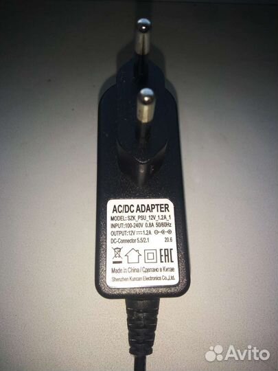 Блок питания 12v-1,2A