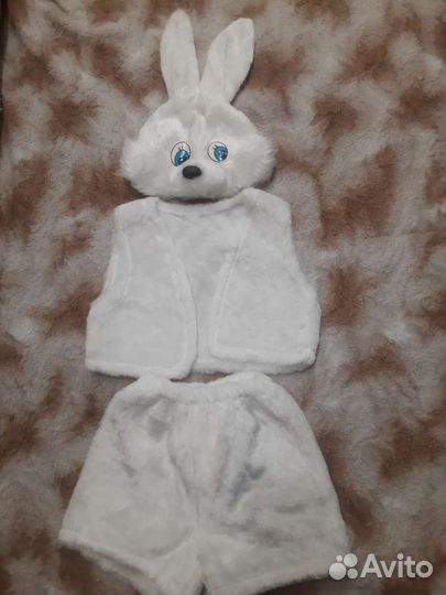 Новогодний костюм для мальчика зайчика 98