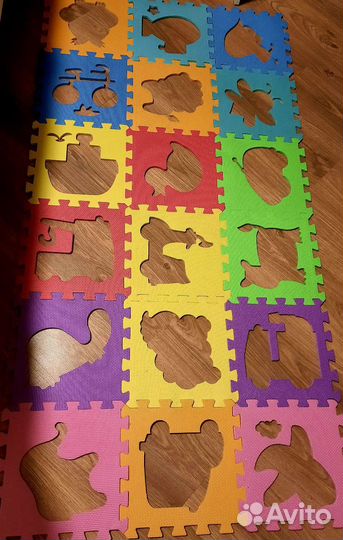 Детский коврик пазл б/у