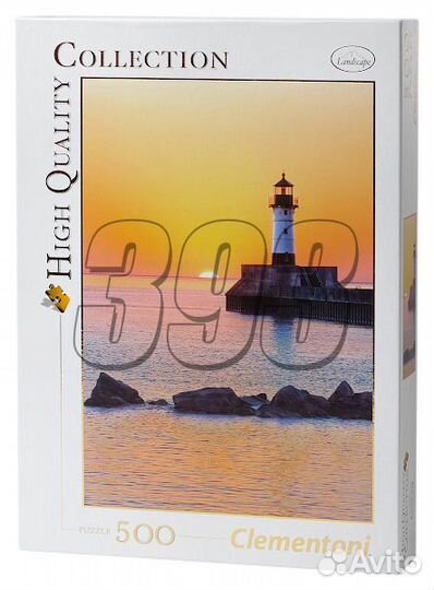 Пазл Закат на побережье с маяком (500 элем (46123)