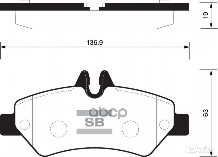 SP1562 колодки дисковые зад. MB Sprinter 209CD