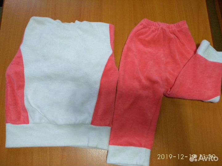 Костюм велюровый р. 68-74