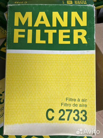 Воздушный фильтр mann filter C 2733