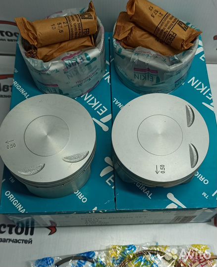 Ремонтные поршни с кольцами +0.50 Mitsubishi 4B11