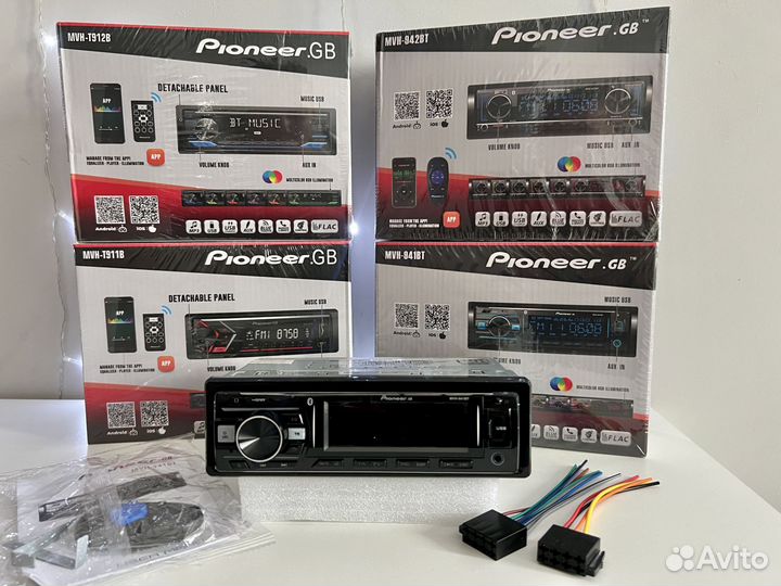 Автомагнитола Pioneer с bluetooth, процессорная