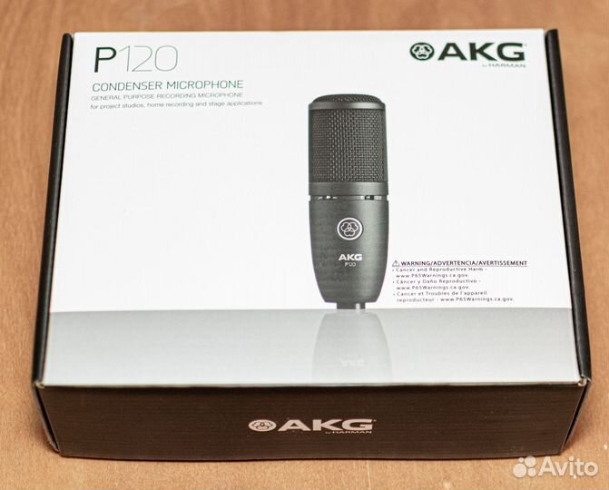 Конденсаторный микрофон akg p120