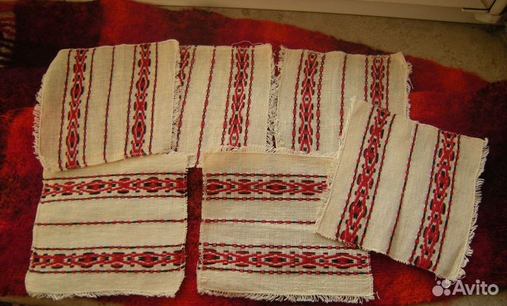 Скатерть-дорожка и салфетки льняные из СССР