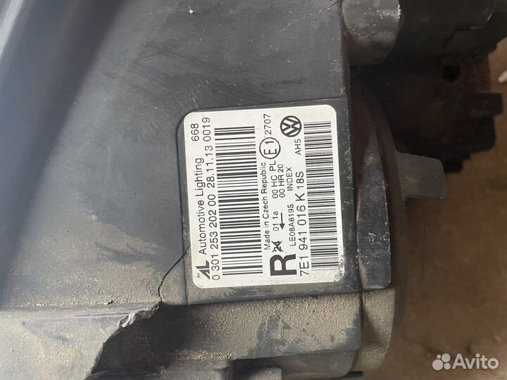 Правая фара на vw t5