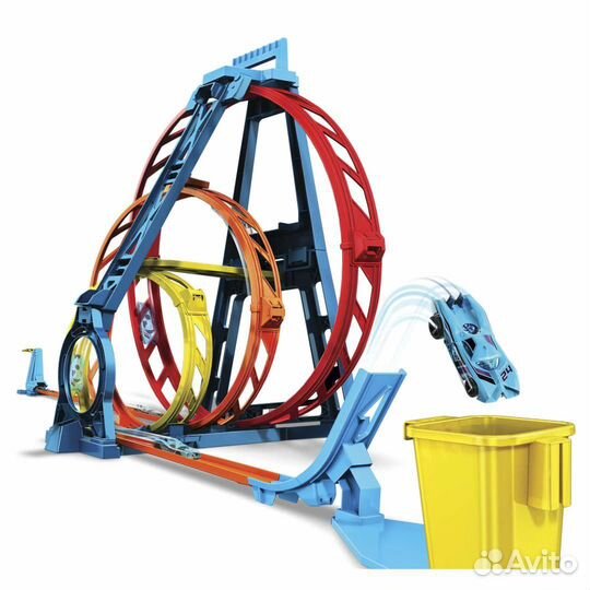 Hot Wheels трек Track Builder Triple Loop Stunt
