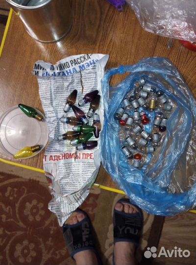 Лампы для герлянд СССР и запчасти для них