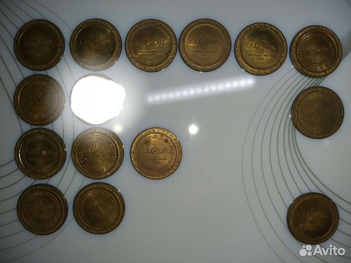 Игровые жетоны казино Луксор, Лас Вегас