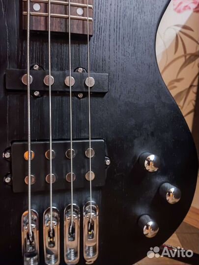 Бас гитара с укороченной мензурой stagg sbf-40 3/4