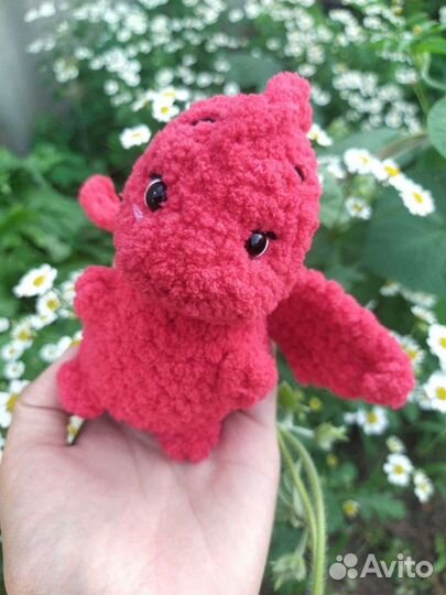 Вязаная игрушка ручной работы. Дракон