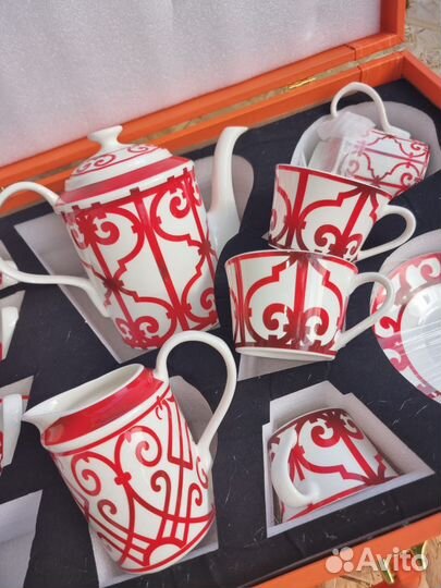Чайный сервиз hermes франция (фарфор )