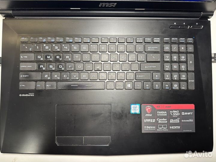 Игровой ноутбук MSI Gaming Series MS-1796