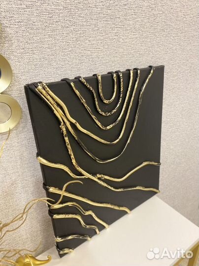 Интерьерная картина абстракция премиум холст