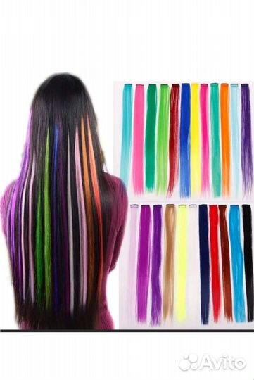 Цветные пряди для волос