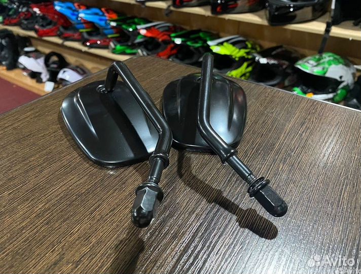 Зеркала на мото 8mm черные