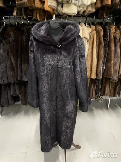 Премиум шуба с биркой. Норка. Кимоно 54-56 р