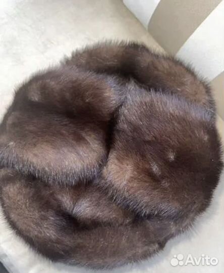 Норковая шапка мужская большой размер