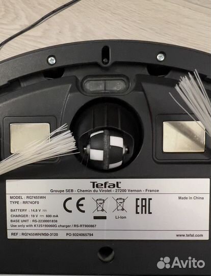 Робот-пылесос Tefal rg7455wh, черный