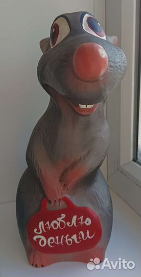 Копилка керамическая крыска