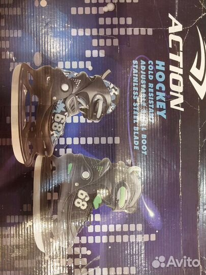 Коньки раздвижные Action 38-41