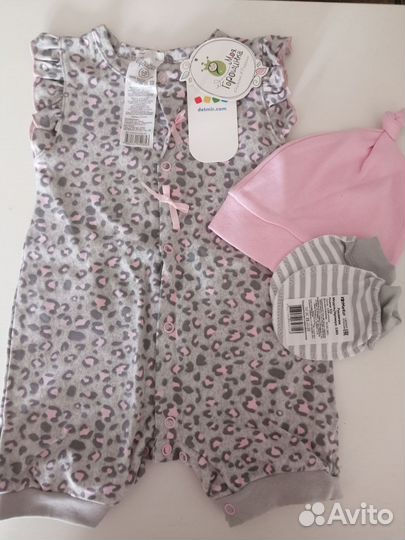 Боди, комбинезон песочник